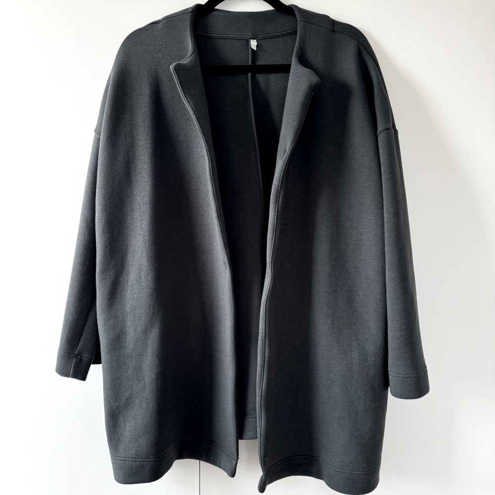 MUJI Black Oversized Cardigan